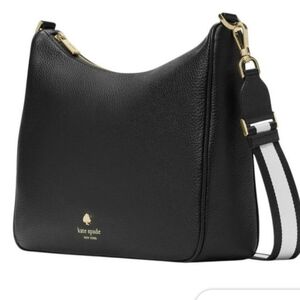 Kate Spade EMMA  Black Shoulder Bag with Gold Accents